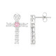Pendientes en plata con Zafiro Padparadscha