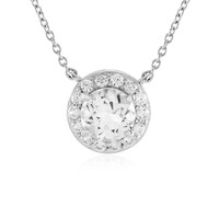 Collar en plata con Topacio blanco