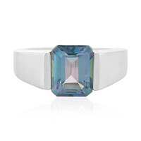 Anillo en plata con Cuarzo océano