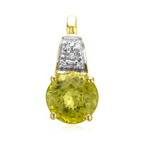 Colgante en oro con Turmalina cuprífera