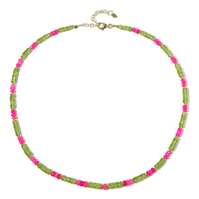 Collar en plata con Ópalo rosa de Etiopía (Riya)