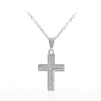 Collar en plata con Diamante I3 (I)