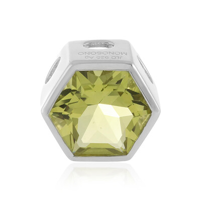 Colgante en plata con Quarzo limón (MONOSONO COLLECTION)