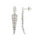 Pendientes en plata con Zircón (Adela Silber)