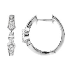 Pendientes en oro con Diamante SI1 (H)