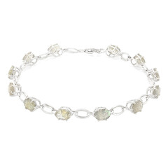 Brazalete en plata con Labradorita