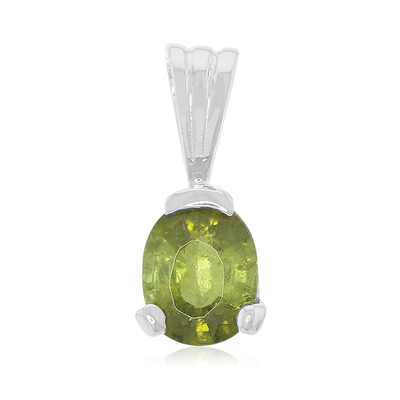 Colgante en plata con Turmalina cuprífera