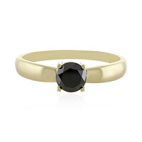 Anillo en oro con Diamante negro