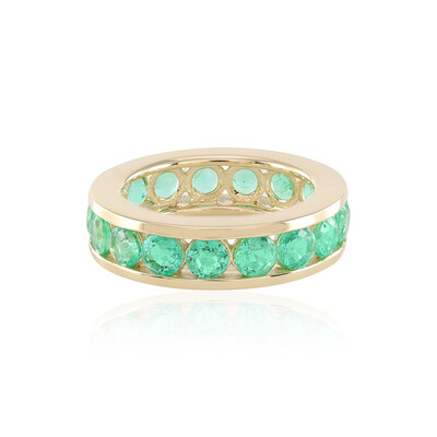 Anillo en oro con Esmeralda de Colombia