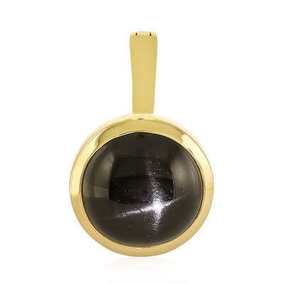 Colgante en plata con Diópsido estrella de la India