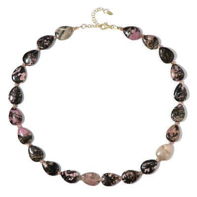 Collar en plata con Rodonita