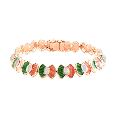 Brazalete en plata con Ópalo de Welo (Adela Silber)