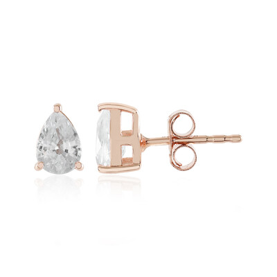 Pendientes en plata con Zircón (Adela Silber)