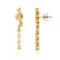 Pendientes en oro con Diamante amarillo SI1 (de Melo)