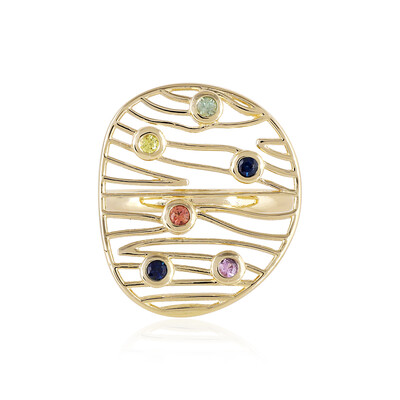Anillo en oro con Zafiro naranja (Ornaments by de Melo)