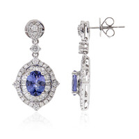 Pendientes en oro con Tanzanita AAA (CIRARI)