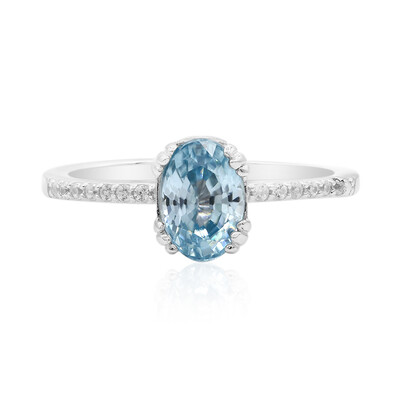 Anillo en plata con Zircón de Ratanak Kirí