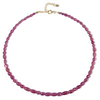 Collar en plata con Zafiro rosa de Madagascar
