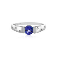 Anillo en oro con Tanzanita