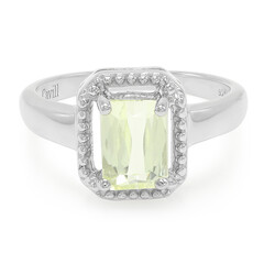 Anillo en plata con Cuncita amarillo canario