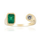 Anillo en oro con Esmeralda de Zambia