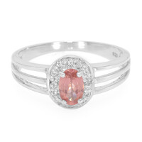 Anillo en plata con Granate de Malaya