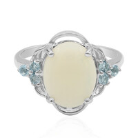 Anillo en plata con Ópalo blanco