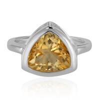 Anillo en plata con Citrino