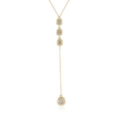 Collar en oro con Diamante champán I2 (de Melo)