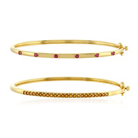 Brazalete en plata con Rubí de Madagascar