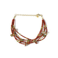 Brazalete en plata con Unakita (Riya)