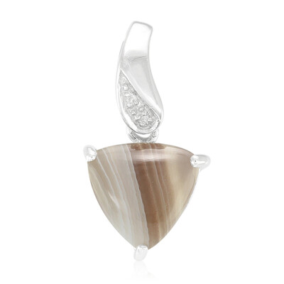 Colgante en plata con Ágata de Botsuana