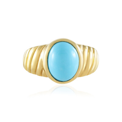 Anillo en plata con Turquesa bella durmiente