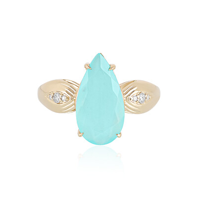 Anillo en oro con Ópalo Paraíba (AMAYANI)
