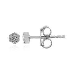 Pendientes en plata con I1 (I) Diamante