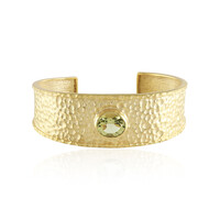 Brazalete en latón con Quarzo limón (Juwelo Style)