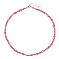 Collar en plata con Turmalina rosa