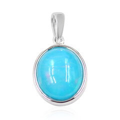 Colgante en plata con Ópalo azul Caribe