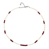 Collar en plata con Rubí