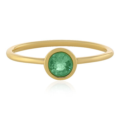 Anillo en oro con Esmeralda de Etiopía