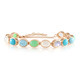 Brazalete en plata con Piedra de luna azul (KM by Juwelo)