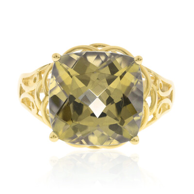 Anillo en oro con Turmalina neón del Congo (AMAYANI)