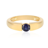 Anillo en plata con Zafiro azul de Madagascar