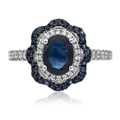 Anillo en oro con Zafiro de Ceilán (CIRARI)