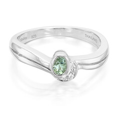 Anillo en plata con Turmalina Paraíba