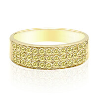 Anillo en oro con Diamante amarillo canario