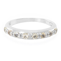 Anillo en plata con Topacio imperial