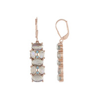 Pendientes en plata con Labradorita azul de Maniry (KM by Juwelo)