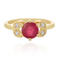 Anillo en plata con Rubí de Madagascar