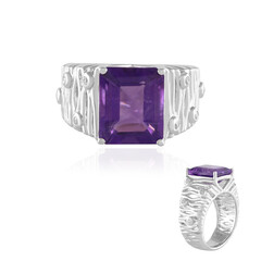 Anillo en plata con Amatista de Siberia (de Melo)
